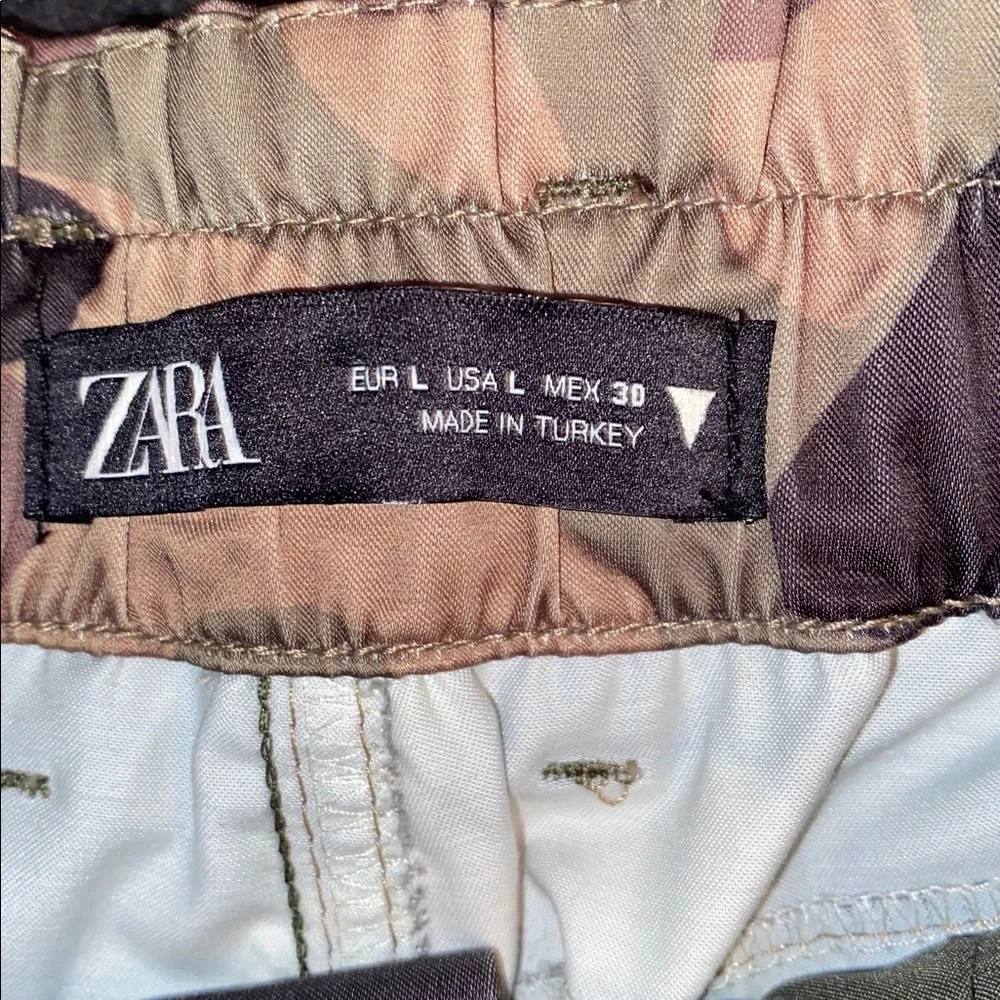 Zara camo cargo pants with belt - Picture 5 of 5